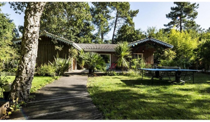 Villa Bois à Taussat au Cœur du Bassin d’Arcachon