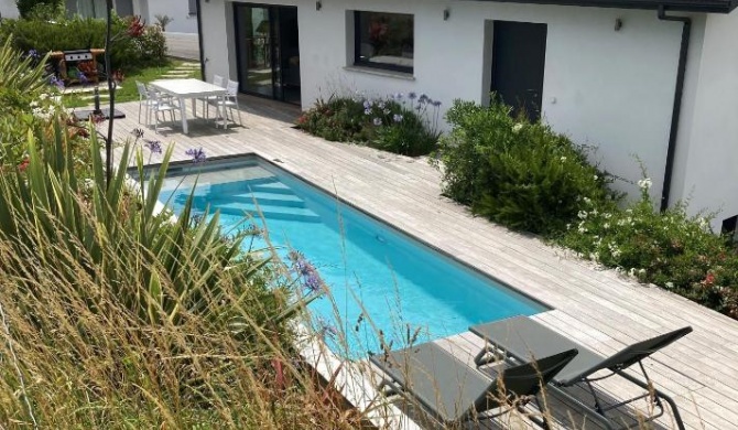 Maison 4 étoiles avec piscine vue sur mer et plage à pied